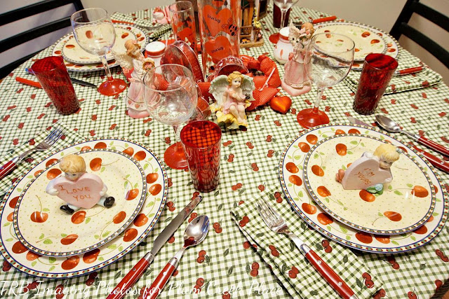 Plum Creek Place - Valentine's Day Breakfast Tablescape - Pictures are by TRB Imaging