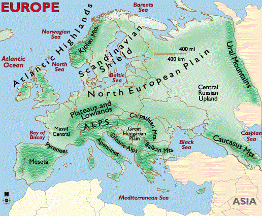 map of europe and asia minor Maps Of Europe Region Country Map Of Europe Geography Region map of europe and asia minor