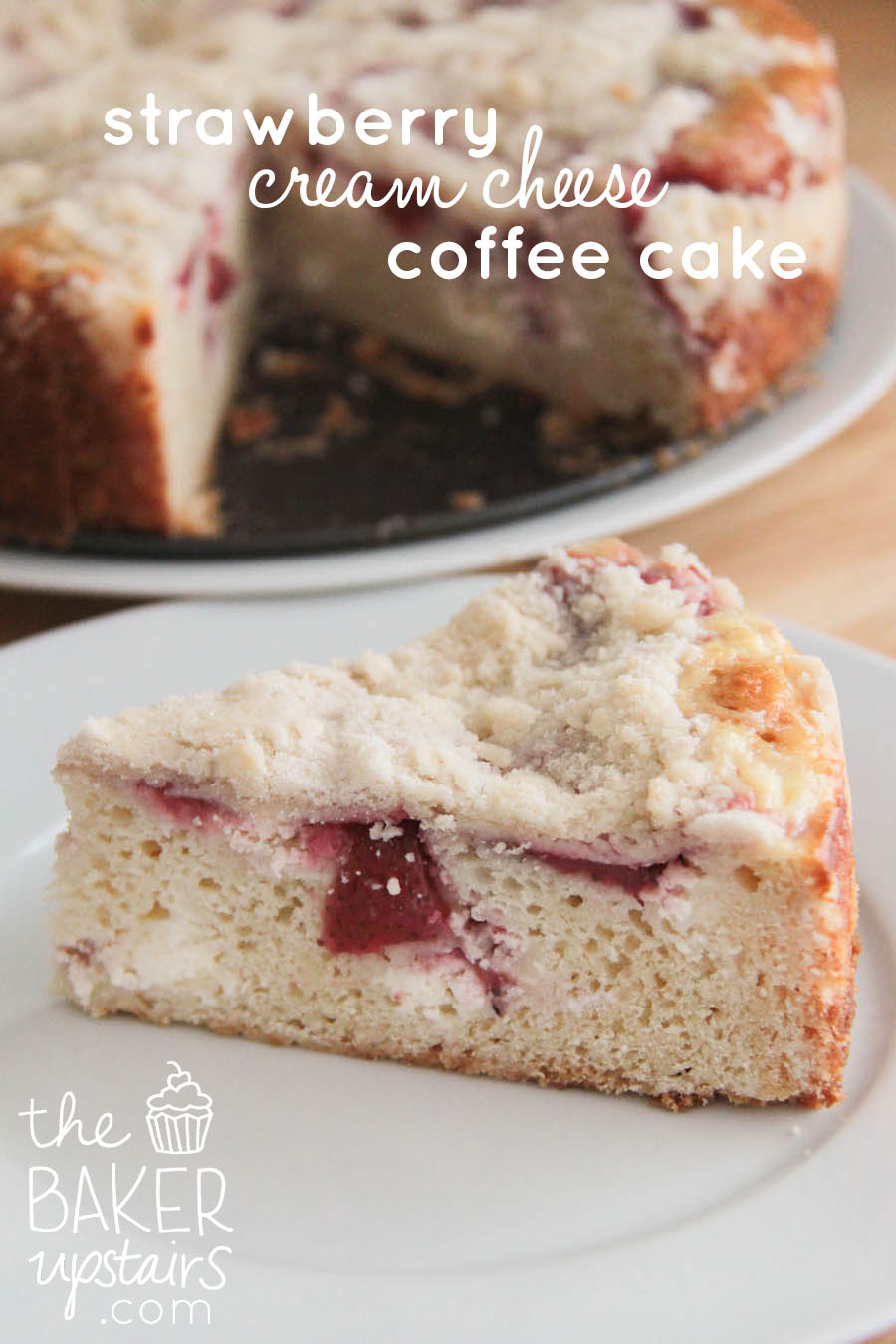 The Baker Upstairs strawberry cream cheese coffee cake