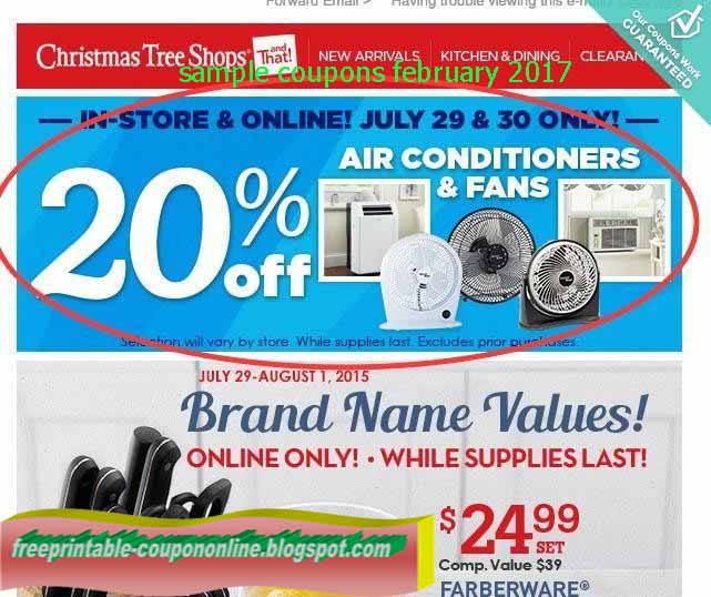 Printable Coupons 2018 Christmas Tree Shops Coupons