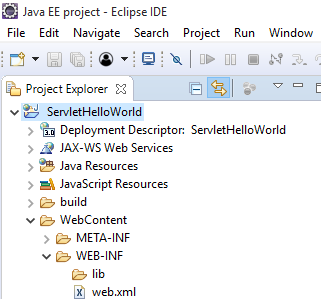 Hello World Servlet example using eclipse IDE