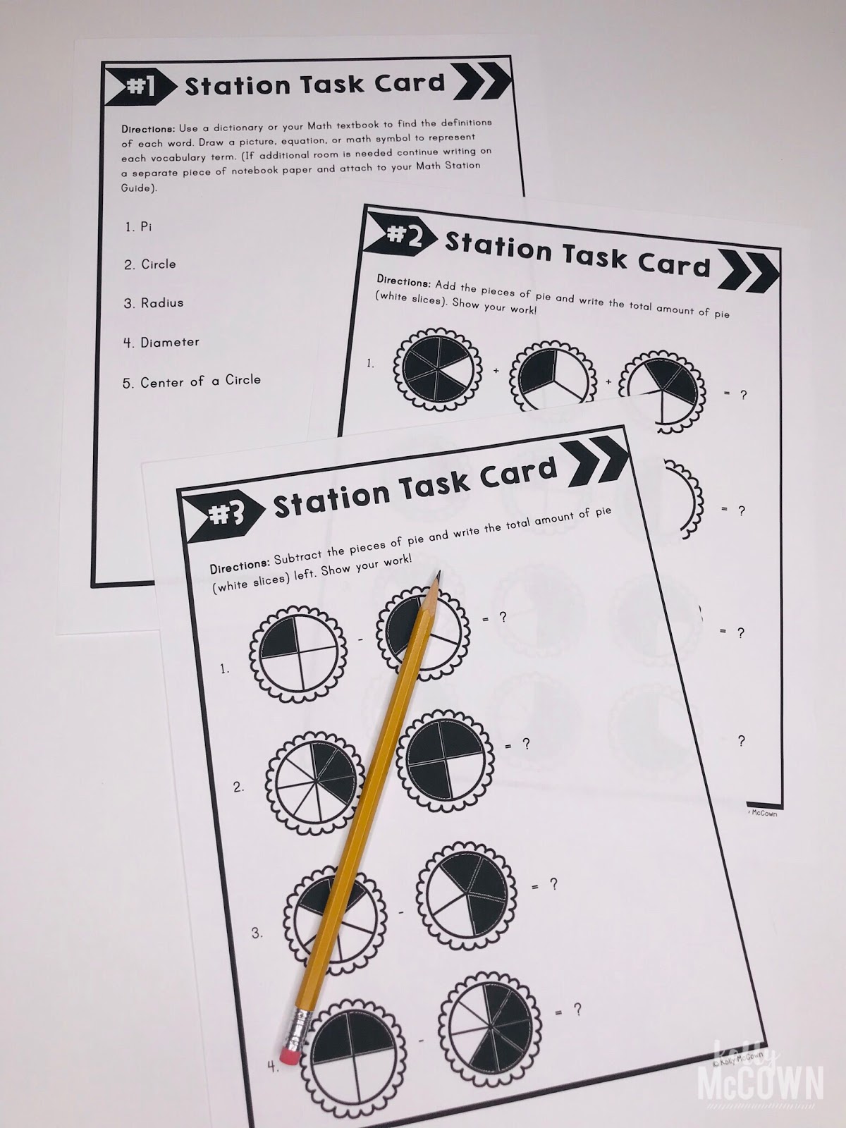 Kelly McCown Pi Day Math Centers Elementary