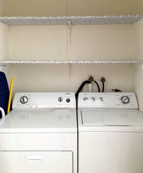 Laundry Closet Makeover - Doused in Pink