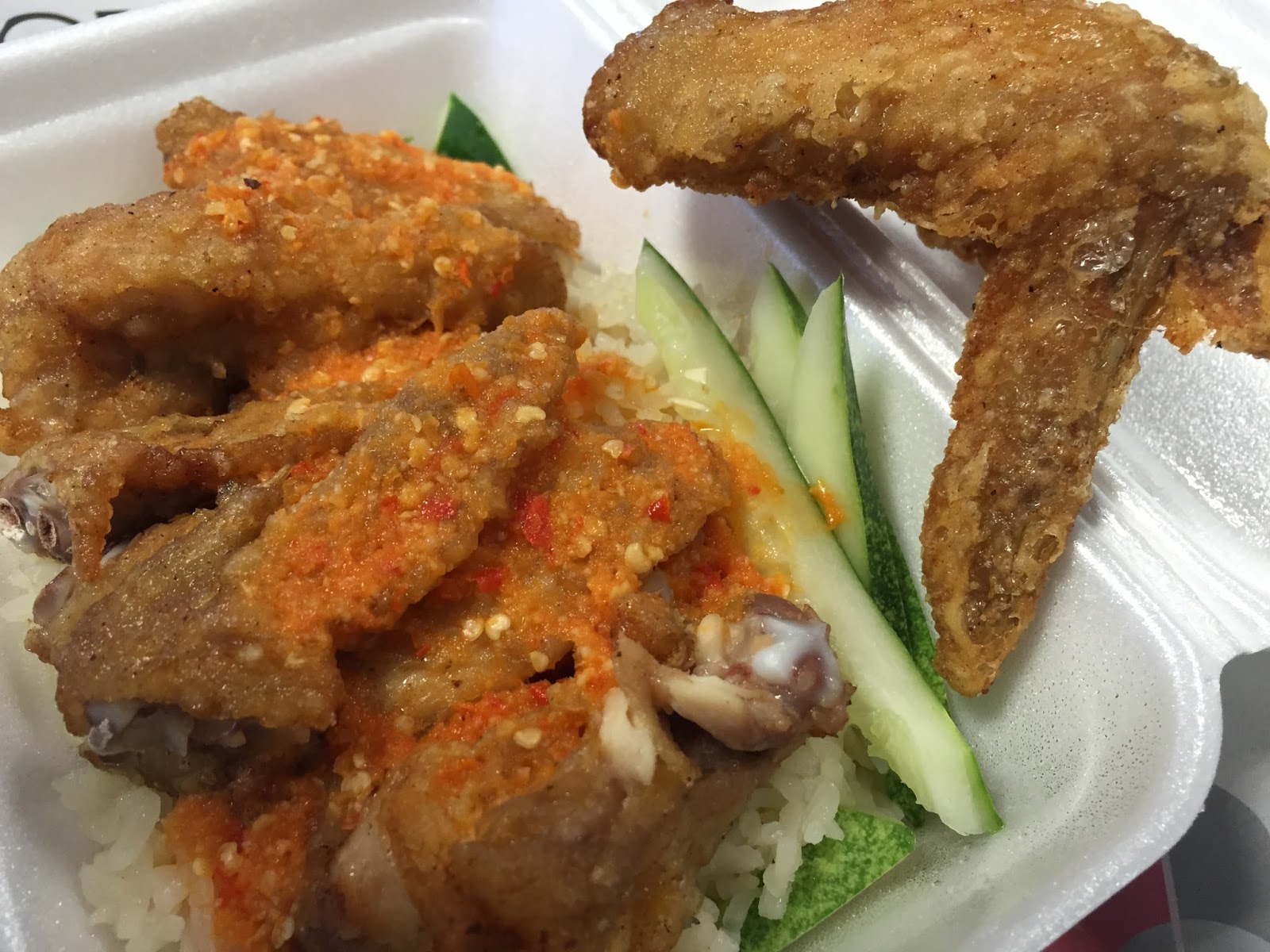 food+road trip Victor Fried Chicken Wing Rice Veerasamy Road, Singapore.