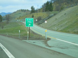 The last exit in California on I-5, exit 796!