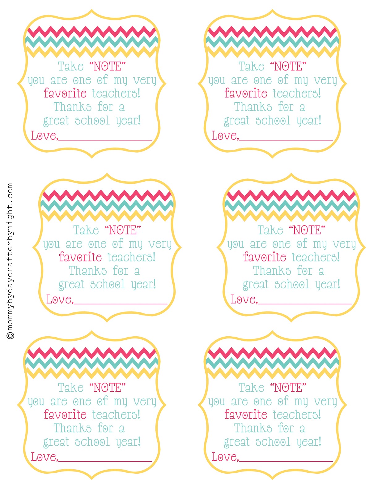 Thank You Teacher Tags Printable : Holders Hip2save Printables Lessons Voucher Preschool