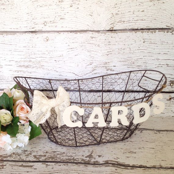 Basket Wedding Gift Card Holder