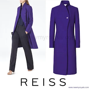 Kate Middleton Style Reiss Emile sharply tailored coat 