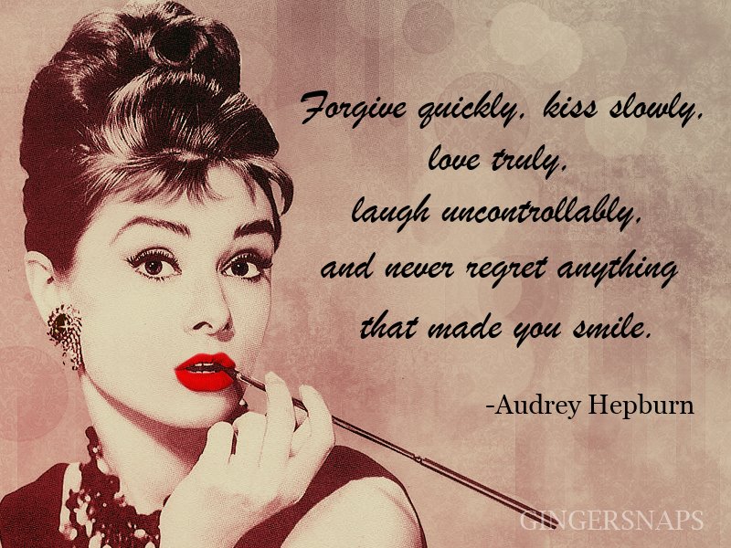 Fashion Therapy: Seven Marvellous Audrey Hepburn Quotes | GingerSnaps