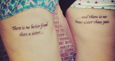 Tatuajes de Frases : Tatuajes de hermanas