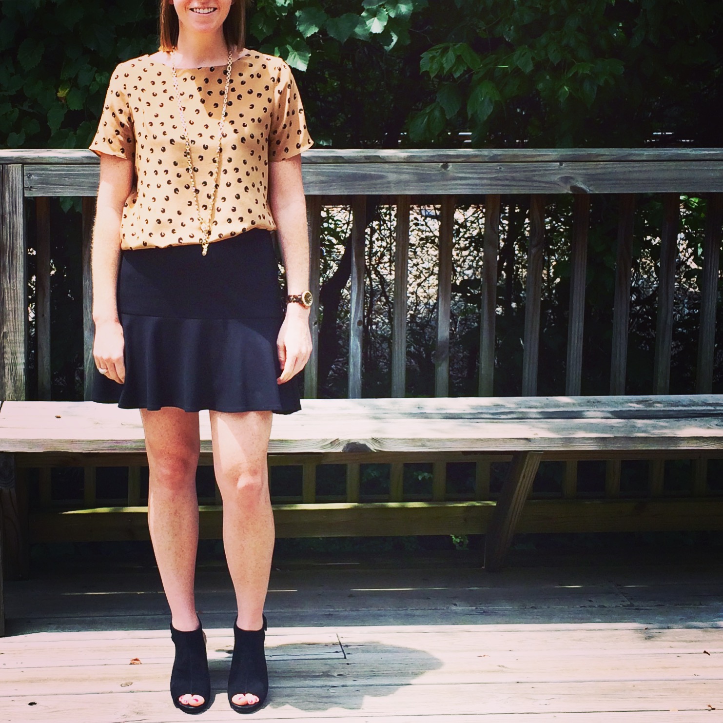 the claire with red hair: show your spots ootd