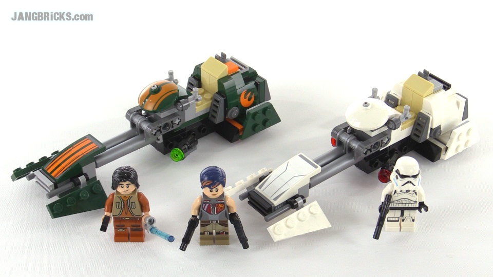 Hjelm makeup kig ind JANGBRiCKS LEGO reviews & MOCs: LEGO Star Wars Ezra's Speeder Bike review!  set 75090