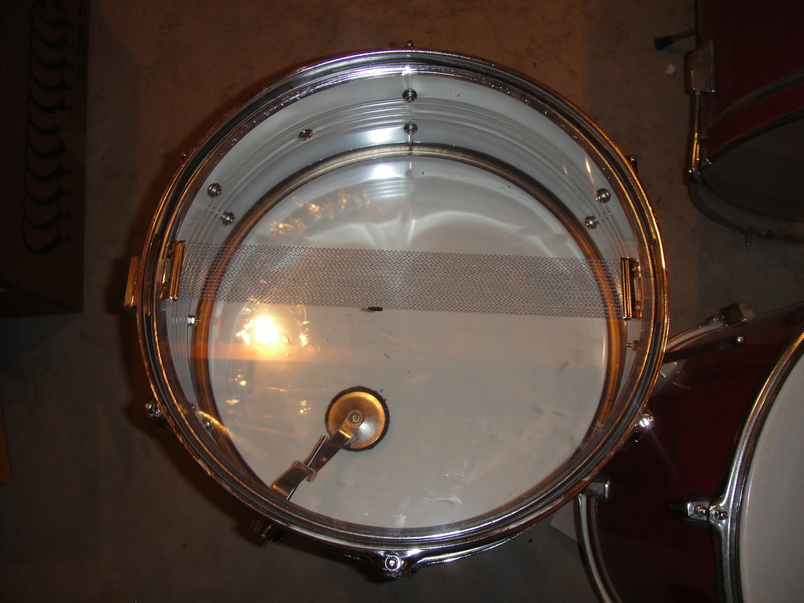 4 SALE: Percussion Plus 5 Piece Drum Set - Metallic Red $250.00