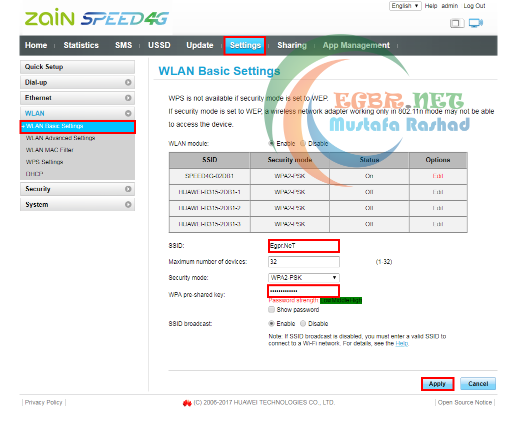 طريقة تحويل راوتر zain speed 4g لـ access point