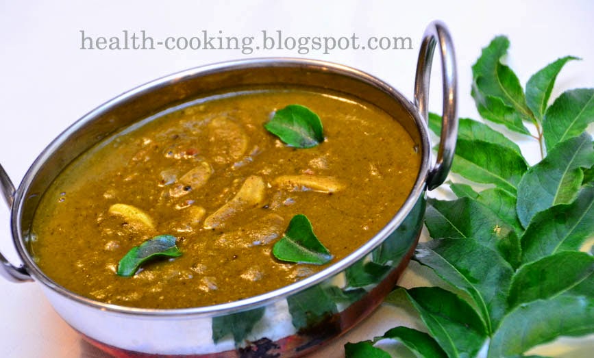 Health Cooking Urad broth Tamil Samayal Kurippugal கருவேப்பிலை குழம்பு