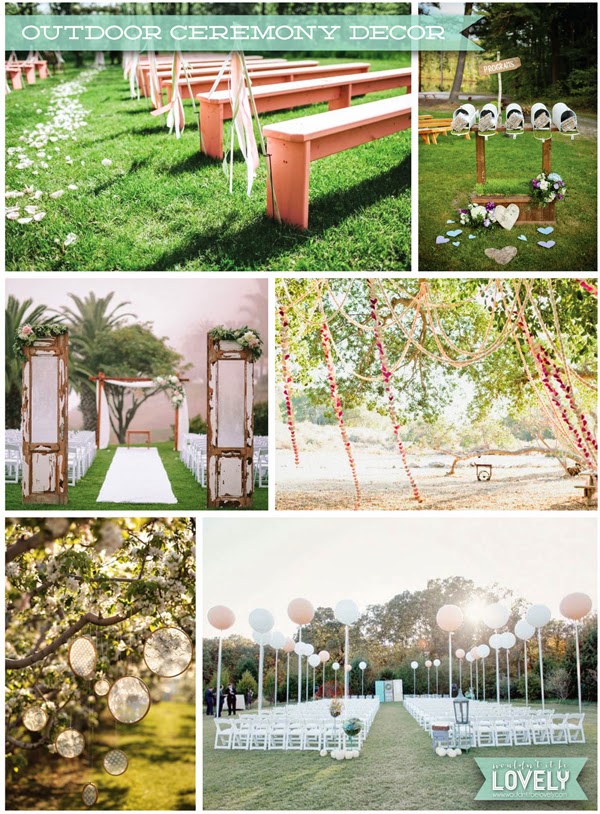 Wouldn't it be Lovely: Outdoor Wedding Ceremony Decor