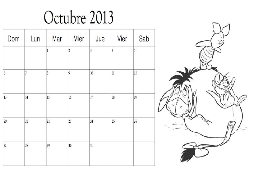 Dibujo del mes de Octubre 2013 para Colorear ~ Colorea el dibujos