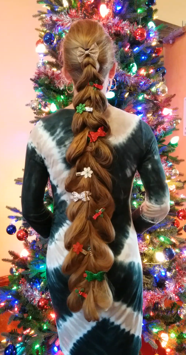 Braids & Hairstyles for Super Long Hair Christmas Tree Braid