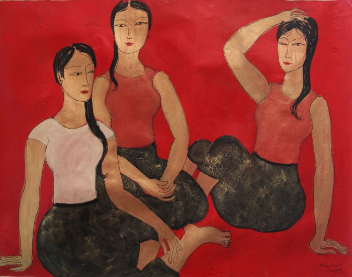 Красные женщины. Min Zaw