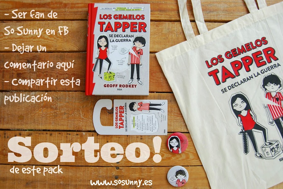 sorteo pack los gemelos tapper se declaran la guerra