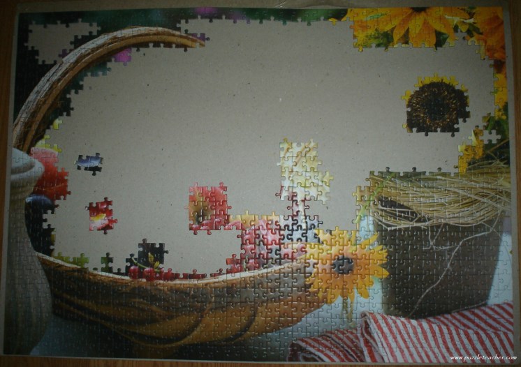 KS Games ''Fruits and Sunflowers'' 1000 Parça Puzzle Teacher