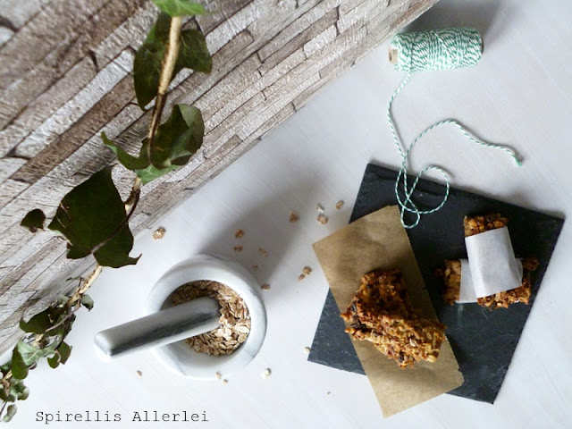 Spirellis Allerlei - Softe Fruchtmüsliriegel mit Apfel und Kernen