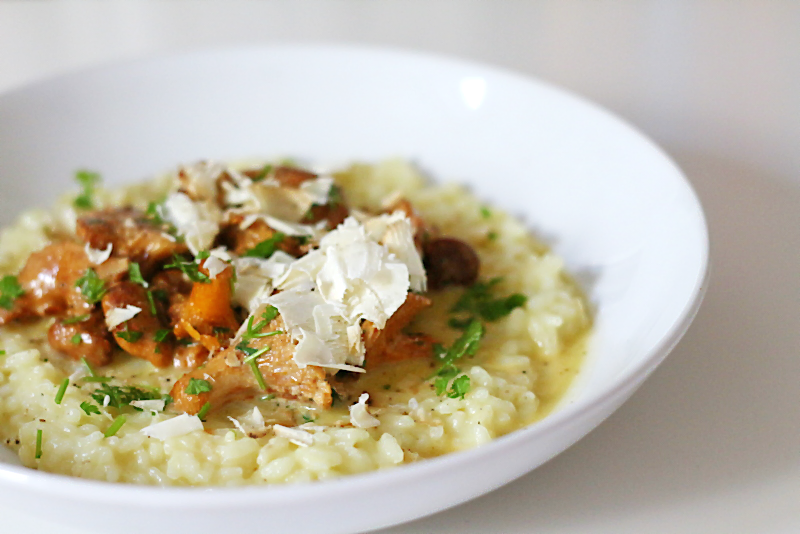 Risotto mit Pfifferlingen, Estragon, Kerbel und Belper Knolle | Wider ...