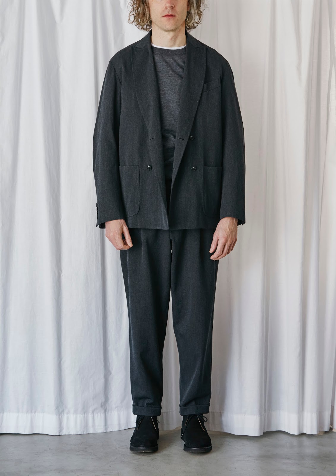 trunk: COMOLI WOOL NYLON 3B JACKET&PANTS NOW IN STOCK