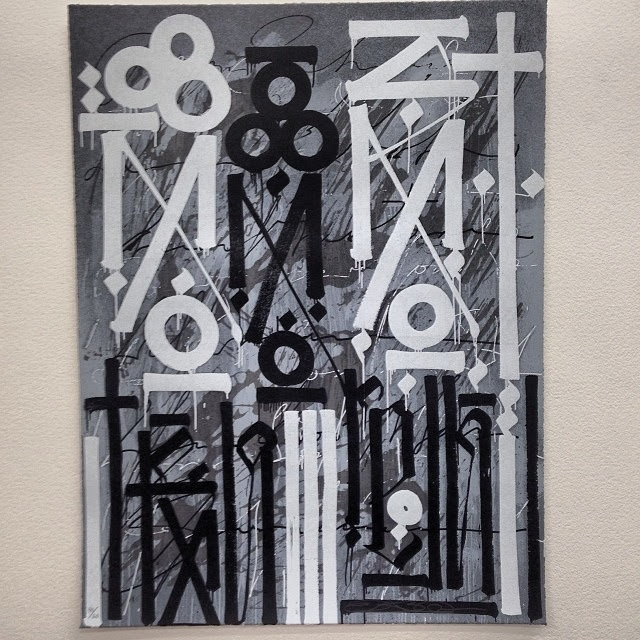 "Eastern Realm" a new limited edition screenprint by famed street artist RETNA. 2