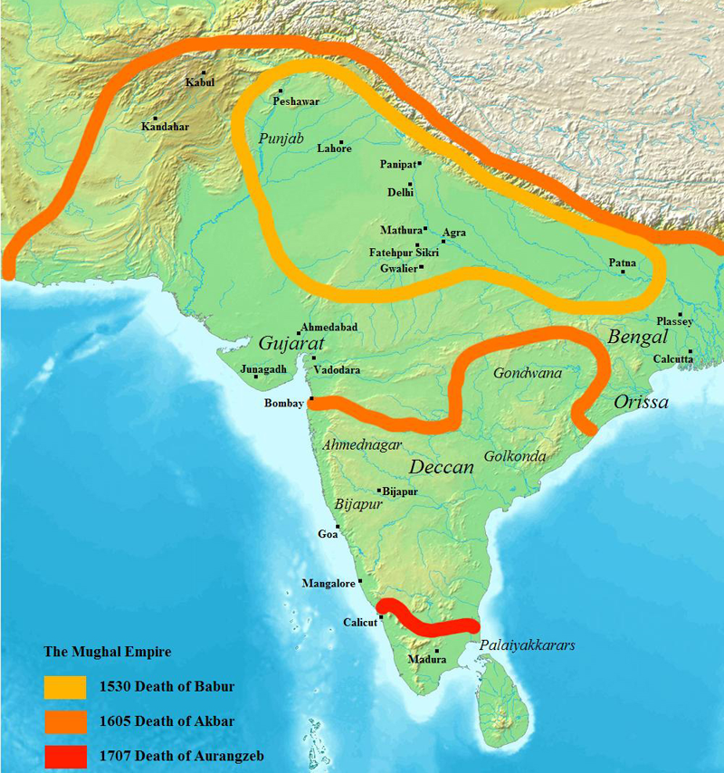 The Mughals (1526-1540 and 1555-1857)