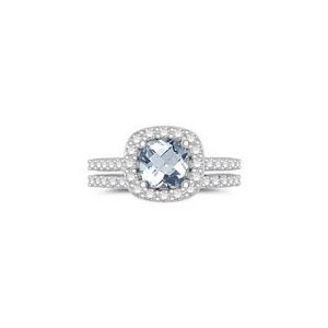 engagement rings with aquamarine
