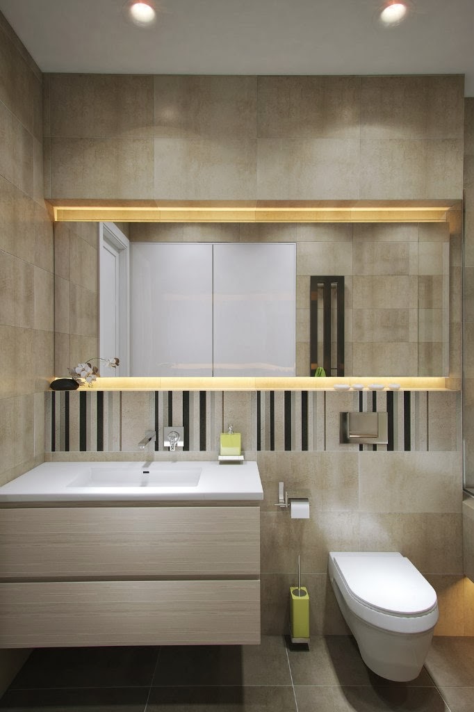 Game room and bathroom 3D visualization and design