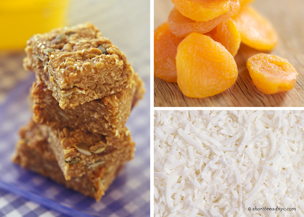 SHORTBREAD Gluten Free & Vegan Apricot Coconut Power Bars