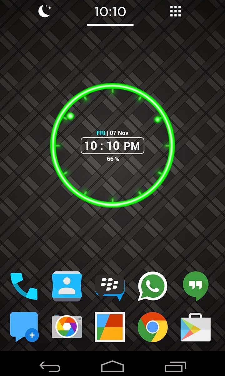 Us Droid Neon Clock Widget