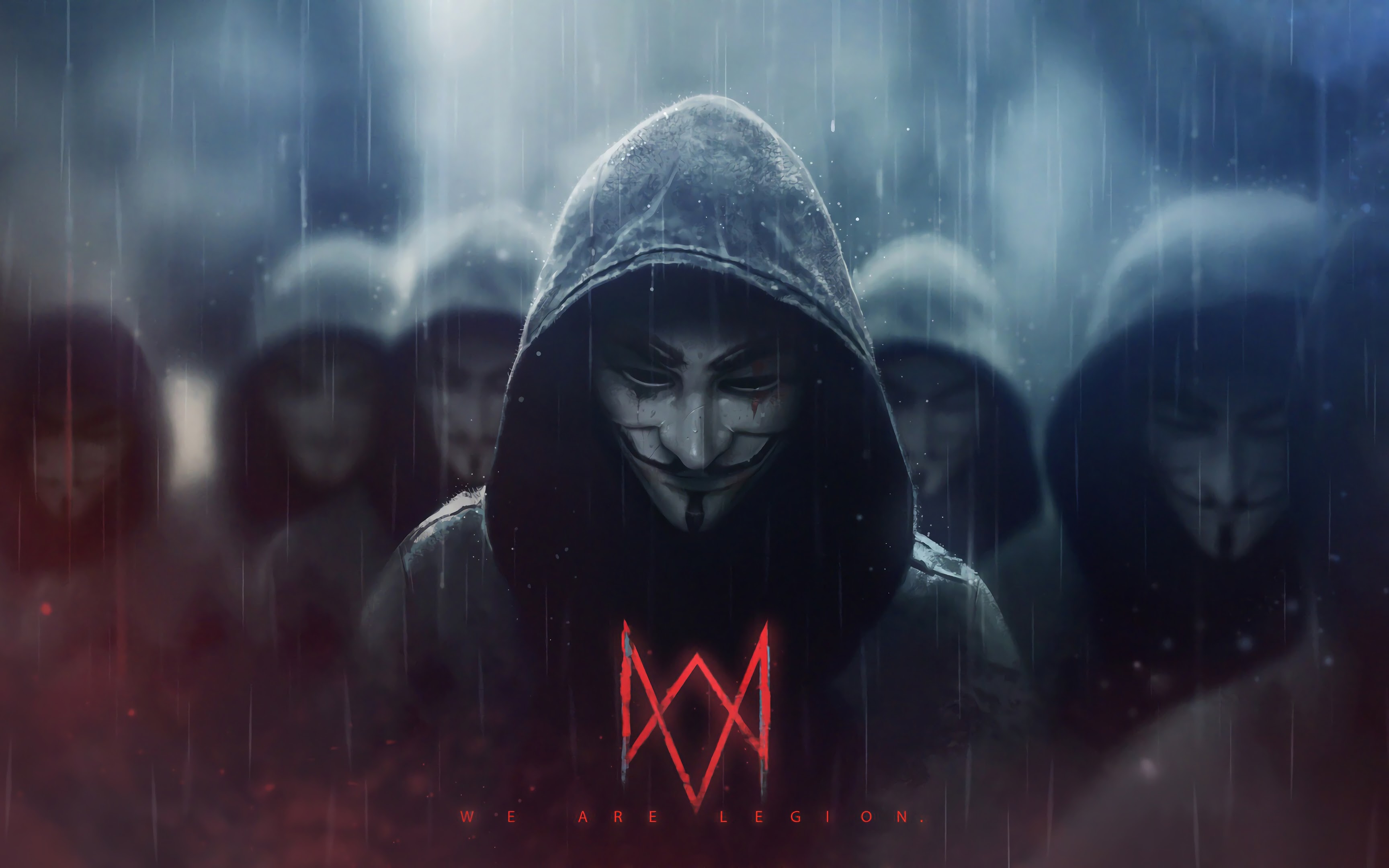 Watch Dogs Legion, Logo, Anonymous, 4K, #3 Wallpaper PC Desktop