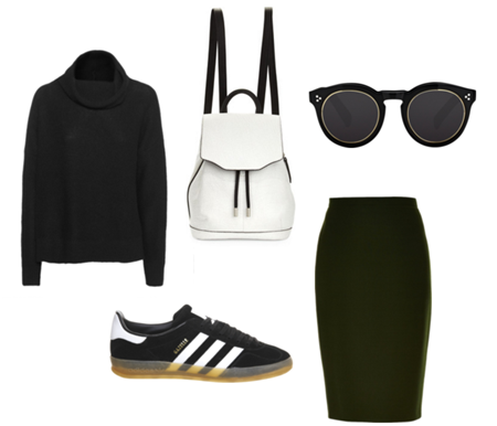 Style Insight: Skirt and Sneakers