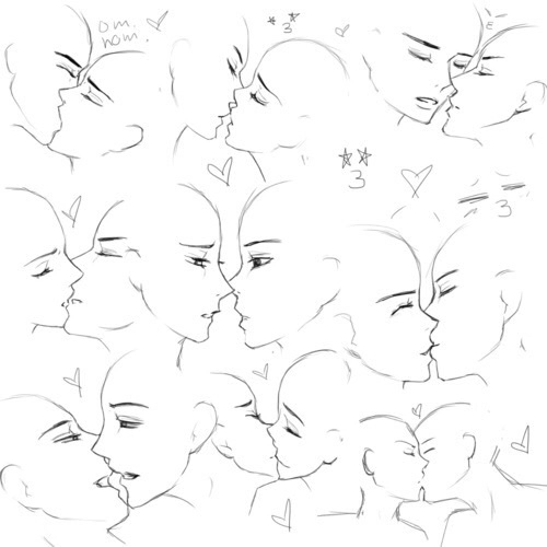 ☆Como desenhar duas pessoas se beijando (Tutorial Simples