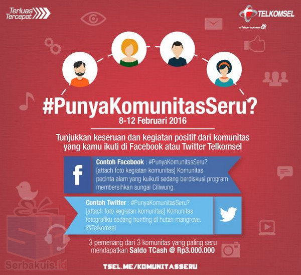 Kontes Punya Komunitas Seru? Berhadiah TCash Total 9 Juta Kontes Punya Komunitas Seru? Berhadiah TCash Total 9 Juta