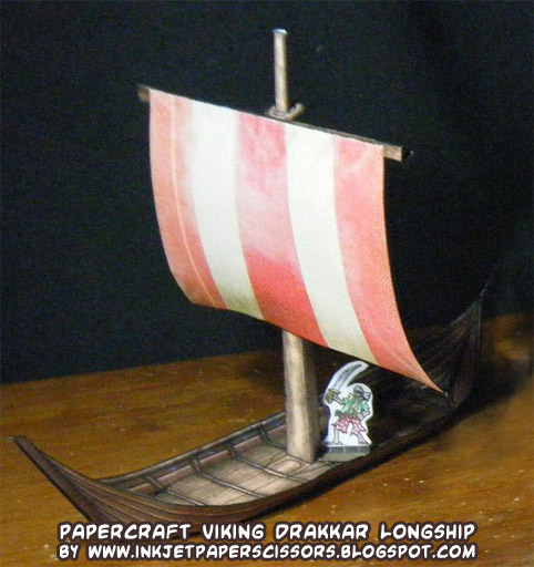 ... ' papercraft weblog: D/L simple #papercraft Viking drakkar boat