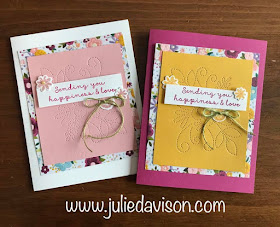 This or That? Stampin' Up! Needle & Thread Card Makeover ~ 2019 Occasions Catalog ~ www.juliedavison.com
