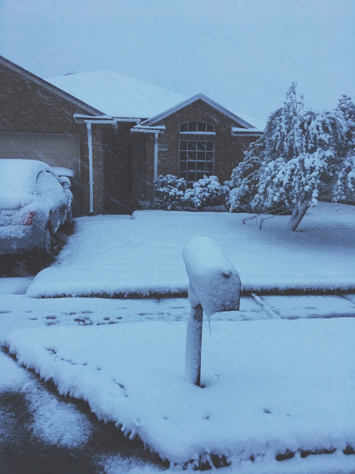 Snow in Corpus Christi on December 8