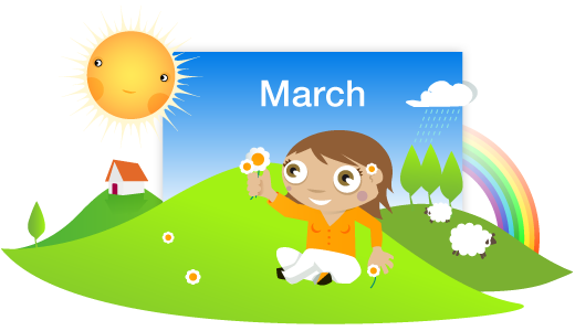 March - Μάρτιος SPRING άνοιξη καλό μήνα