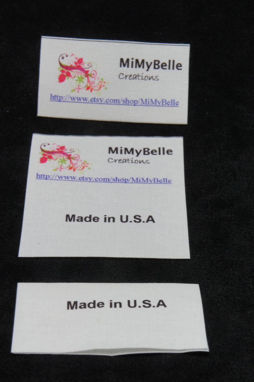 MiMyBelle Creations Easy to make sewin labels