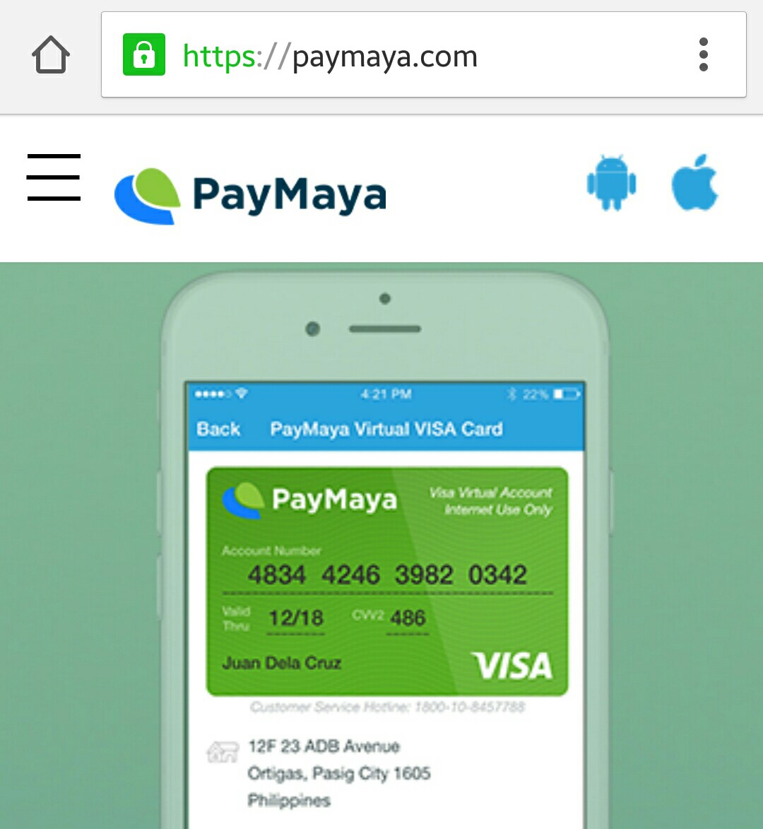 Shop Online Without Credit Card Using PayMaya Vanity Room Philippines