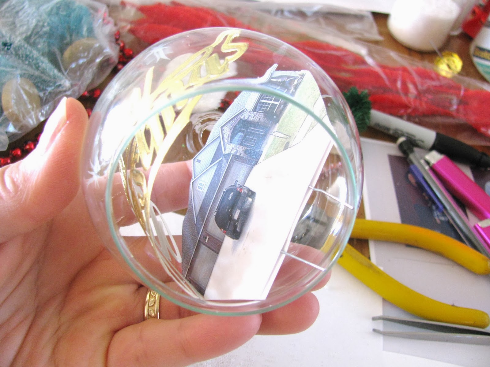 Pondicherry cottage: How to make a diorama ornament DIY