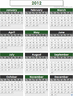 Printable calendar 2011