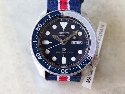 Maximuswatches Jual Beli Jam Tangan Second-Baru Original-Koleksi Jam  Maximus-www.maximuswatches.com: SEIKO DIVER 7548 - 150m DESERT STORM -  PEPSI FADED BEZEL (SOLD)