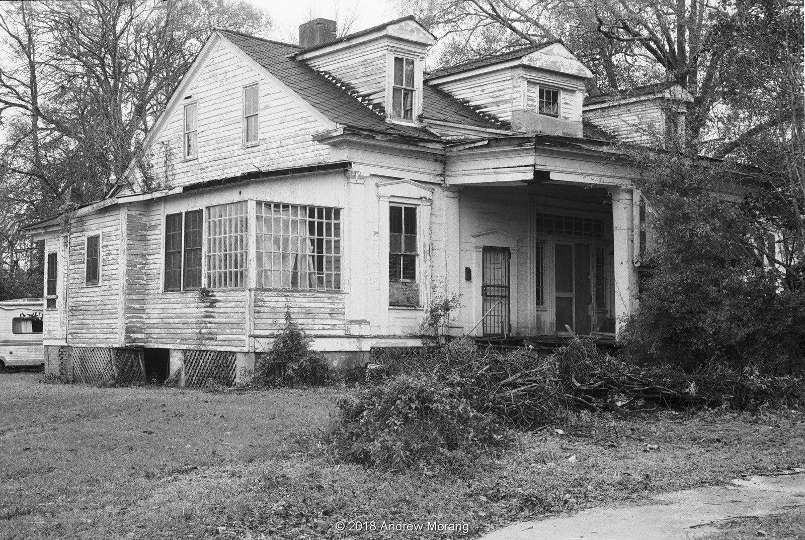Urban Decay Further Decay and Loss Port Gibson, Mississippi (B&W film)