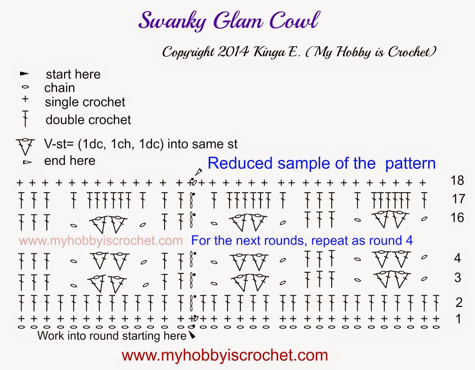 Swanky Glam Cowl - Free Crochet pattern on myhbbyiscrochet.com