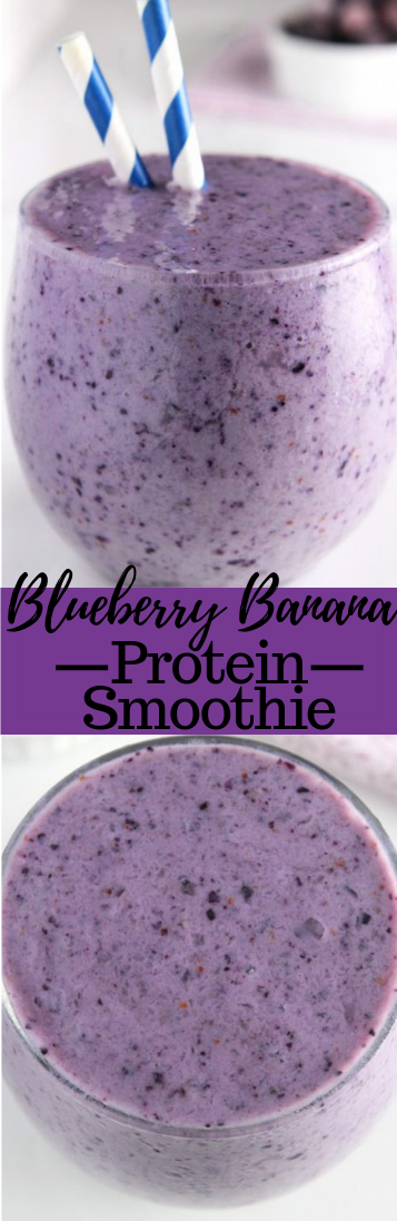 Blueberry Banana Protein #Smoothie Recipe Smoothie #drink #healthydrink #dessert